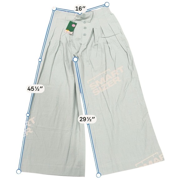 Halara Womens Wide Leg Work Pants Spray Large/Regular - Picture 2 of 9